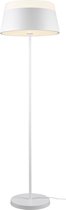 LED Vloerlamp - Torna Barnaness - E27 Fitting - 3-lichts - Rond - Mat Wit - Aluminium