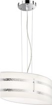 LED Hanglamp - Hangverlichting - Torna Niki - E27 Fitting - 1-lichts - Rechthoek - Mat Zilver - Aluminium
