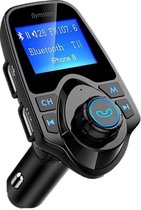 FM Transmitter Bluetooth Draadloze Carkit / MP3 speler mobiel / handsfree bellen in de auto / AUX input / lader / USB Flash drive / muziek / audio / radio / TF kaart / carkit adapter - Gymston - Zwart