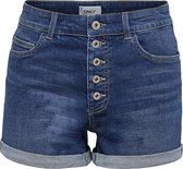 ONLY ONLHUSH LIFE HW BUTTON SHORTS NOOS Dames Shorts - Maat M