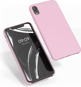 kwmobile telefoonhoesje voor Apple iPhone XR - Hoesje met siliconen coating - Smartphone case in lichtroze