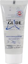 Just Glide Waterbased 20 ml - Drogisterij - Glijmiddel - Transparant - Discreet verpakt en bezorgd