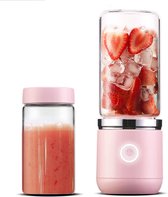 Blend In - Blender To Go - Smoothie Maker - Oplaadbare Mini Blender - Smoothies & Shakes - Draadloos & Draagbaar - Fruit Mixer - USB Oplaadbaar - 350ML - Roze
