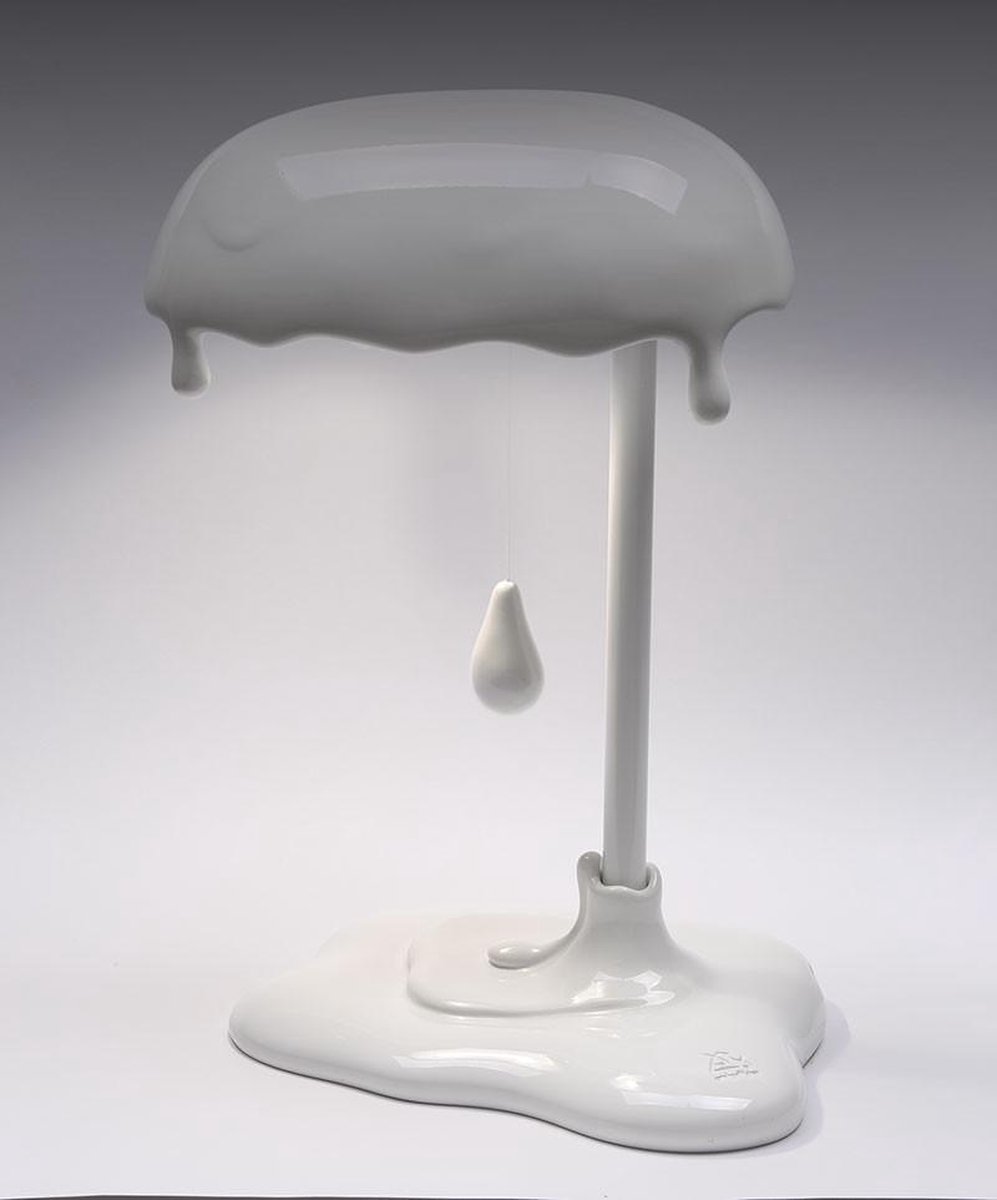 Antartidee - moderne - tafellamp - bureaulamp - Italiaans - design - Magma - hars - glanzend wit