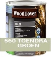 Woodlover Color Tuinhuis - Beits - Toendra Groen - 560 - 2,50 L - Beschermende dekkende gekleurde beits voor tuinhuizen