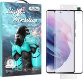 Atouchbo Light Sensitive Samsung S21 Plus Screenprotector - 99D - Laminated glass - anti bacterieel