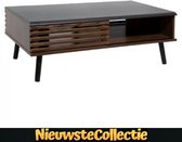 Nieuwste Collectie - salontafel - rechthoek - industrieel - zwart / bruin - salontafels - bijzettafel - tafel - industrieel - klassiek - NieuwsteCollectie