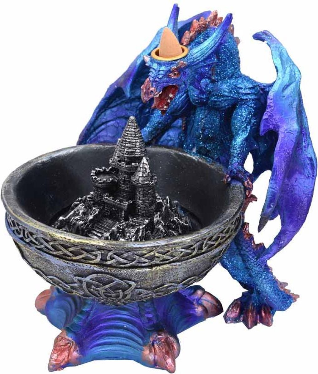 Backflow Wierookhouder Large Dragon Bowl Blauw