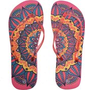 Sorprese – slippers – mandala roze – maat 39 – slippers dames – teenslippers - badslippers