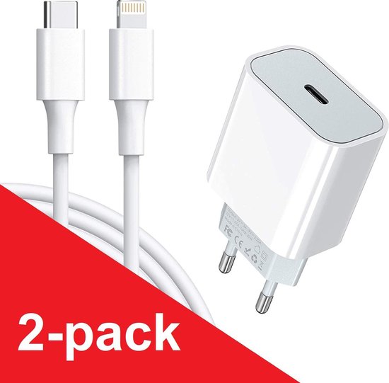 Apple iPhone 12 Power Oplader met Kabel Geschikt voor iPhone 12