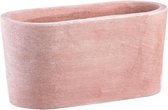 Plantenwinkel Terracotta Moderne Cassetta Semiovale ovale pot 40x19x20 cm bloempot voor buiten