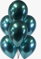 10 Ballonnen Chrome Groen Feest Balonnen Party Metallic - Decoratie - Versiering - Lets Decorate®