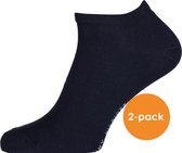 Tommy Hilfiger Sneaker Socks (2-pack) - heren enkelsokken katoen - dark navy - Maat: 39-42