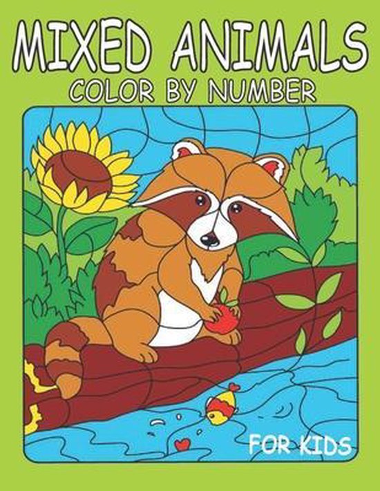 Mixed Animals Color By Number for Kids, MS Coloring 9798724250399