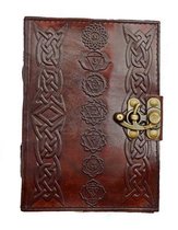 Chakra Embossed Leather Journal