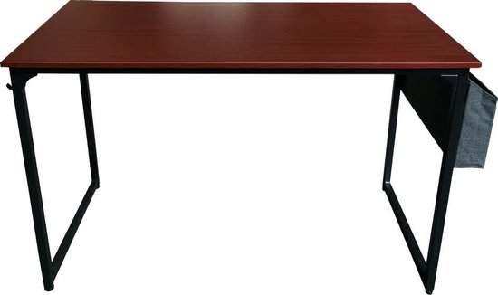 Bureau Stoer - computertafel - laptoptafel - industrieel vintage bruin