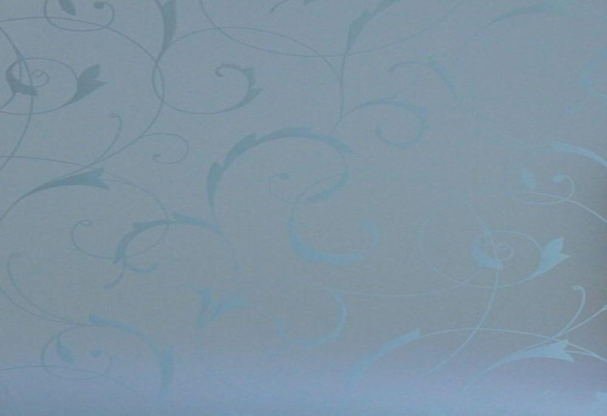 Wicotex Raamfolie statisch-anti inkijk- bloemen wit 45cm x 2mtr transparant