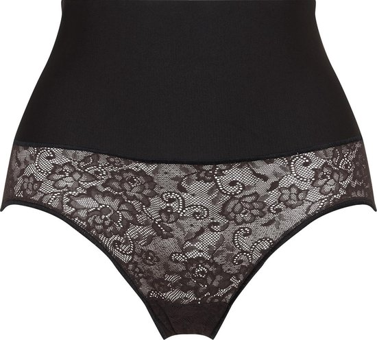 Maidenform Tame Your Tummy Brief Lace Vrouwen Corrigerend ondergoed - Black Lace - Maat S