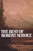 Boekomslag met de tekst 'THE BEST OF ROBERT SERVICE' voor een berglandschap in de schemering.