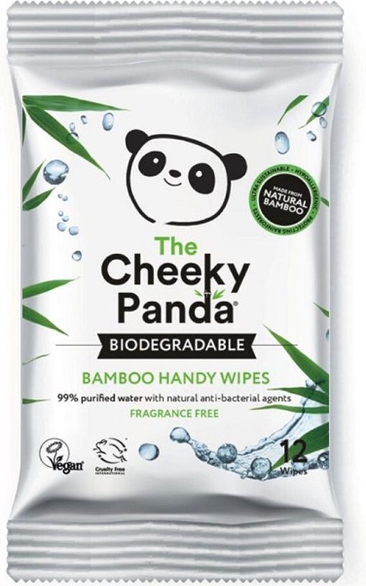 Cheeky Panda Vochtige Doekjes Bamboo 12 doekjes