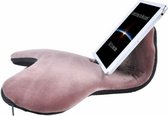 BrenLux - Gsm houder bruin - Tabletkussen - Tabletkussen voor schoot - Smartphonestaander - Tablethouder - Notebookstaander - Gsm staander UITWASBAAR- Organizer gsm - Ergonomische houder gsm 