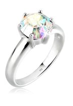 Elli Dames Ringen Solitär Kristalle 925 Silber