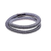 Single String Touw armband - Zilver / 45cm
