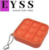 EYSS / Pop it / Oranje / Fidget Toy / Sleutelhanger / Handig Mini Pop it / Kleine Versie Popit / Tegen Stress