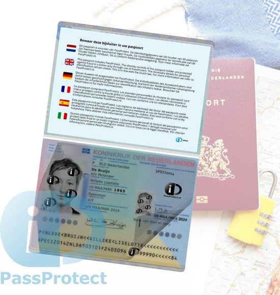 Pidgin etnisch Trots PassProtect voor paspoort | beschermfolie | herbruikbaar | voorkom  identiteitsfraude |... | bol.com