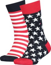 Tommy Hilfiger KIDS SOCK 2P STARS AND STRIPES Kinderen Sokken Maat 39-42