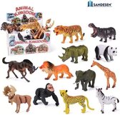 Sandesen®  Speelfiguren set animal kingdom -12 pcs