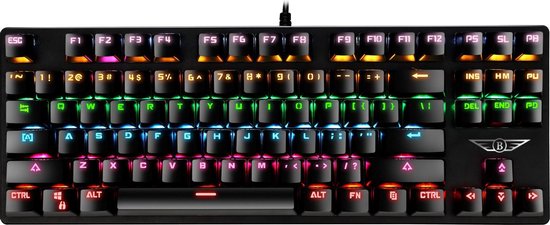 Clavier mécanique Boscer®, Siècle des Lumières LED RVB, Clavier de Gaming, QWERTY