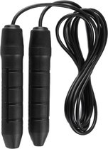 Springtouw - Zwart PVC rope - Skipping Rope - Jump Rope - Verstelbaar - Crossfit - Fitness - Speedrope