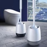 Siliconen toiletborstel set | Wc borstel |Lange steel borstel | Sneldrogend | Hygiënisch | Modern design | Antibacteriële Werking | Effectieve Reiniging