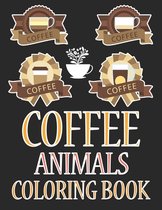 Coffee Animals Coloring Book