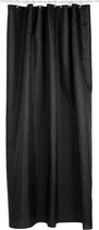 Rideau de douche Atmosphera noir - 180 x 200 Cm - Avec 12 anneaux inclus - Polyester