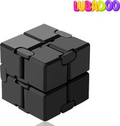 Lubadoo® Infinity Cube Fidget Toy - Fidet Toy - Figet Toys - Friemelkubus - Zwart - Wacky Track