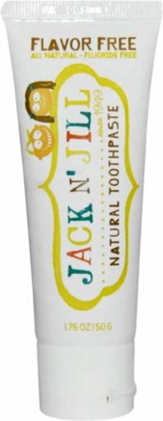 verkoopplan woensdag gastvrouw Jack 'N Jill - Kinder Tandpasta Zonder Fluoride – Flavor Free - 50ml |  bol.com