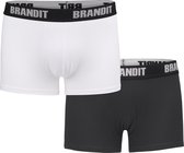 Heren Boxershort Logo Brandit 2-Pack Comfy cotton wit/zwart