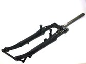 voorvork verend 28 inch ATB/MTB 1 1/8 inch mat zwart