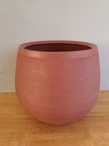 Mica Decorations Douro pot rond rood - Terracotta - H25,5 x D32cm, Opening D is 20,5cm