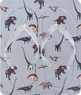 Freek Vonk dino - merk slippers maat 29-31 - teenslippers - kinderen - dames - heren - dinosaurus - Viros.nl
