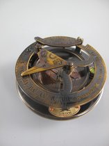 Kompas - Gepolijst messing - Nautische decoratie - 6 cm hoog