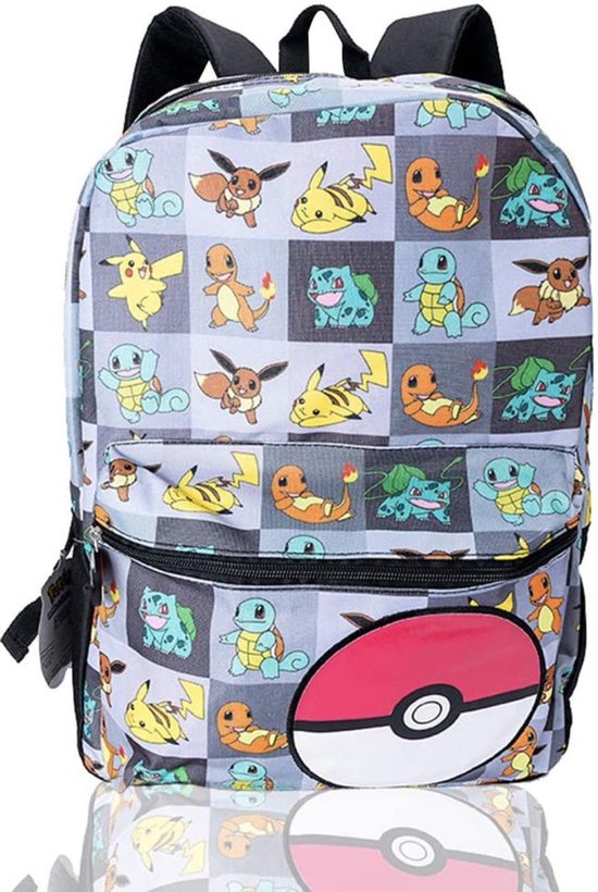 Pokemon Rugzak voor jongens, meisjes, tieners, grote rugzak met Pikachu,  Litten,... | bol.com