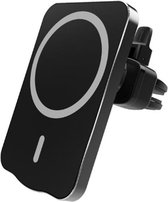 Telefoon Houder Ventilatierooster voor MagSafe met 15W Opladen Zwart