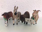 Dieren speeltjes set voor kinderen - vier stuks