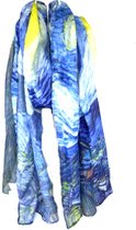 HH - sjaal dames - sjaals - sjaal kunst - sjaal van gogh - sjaals - sjaal katoen - sjaal artistiek - sjaal diverse kleuren - sterrenacht