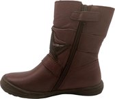 Kipling - Meisjesschoenen - Laarzen met rits - Lederen bottines - Rode laarzen