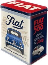 Fiat 500 - De bonnes choses vous attendent. Boîte de rangement.
