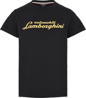 T-shirt Automobili Lamborghini zwart/goud 7-8Y (122/128)